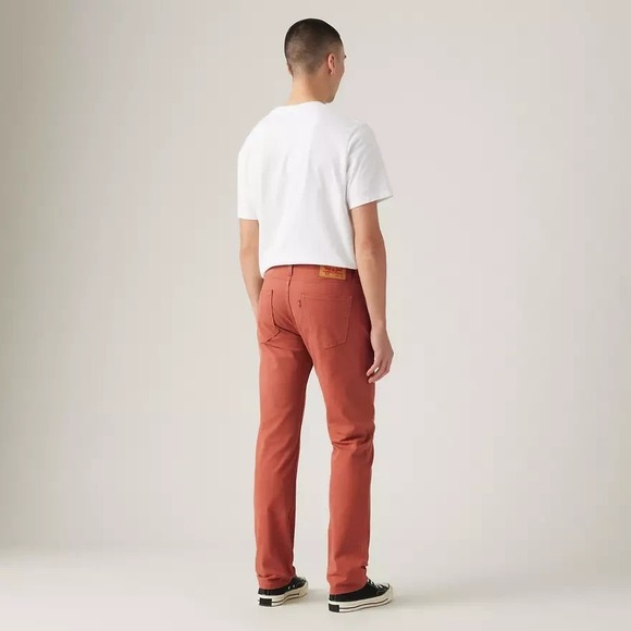 Levis 514 Straight Fit Jeans Stretch Jeans Color Red 32W 32L F02274 - Picture 3 of 11